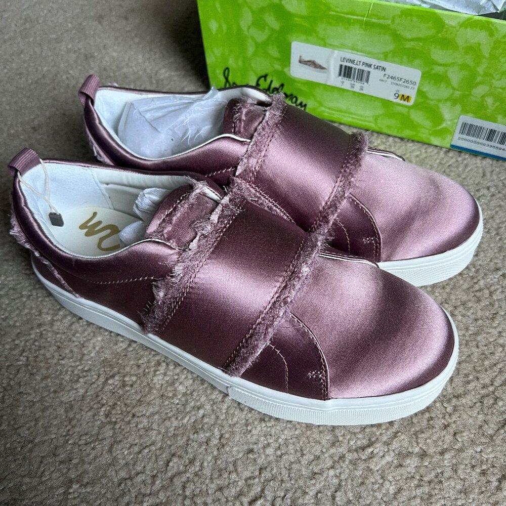 NIB 💗 Sam Edelman 💗 Blush Satin Slides